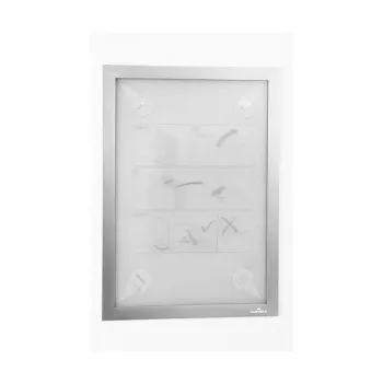 DURABLE DURAFRAME WALLPAPER A4 Zelfklevend infokader, zilver, 484323
