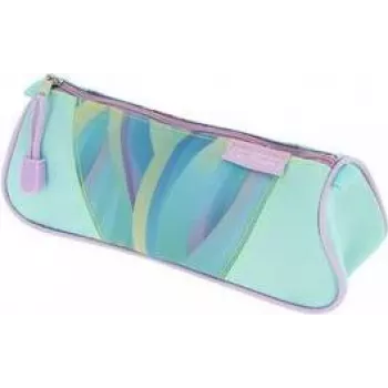 herlitz pennenzak Driehoek Minty Love polyester, 1 vak met rits, driehoekige vorm - 1 stuk (400205917)