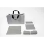 SIGEL BAB01 Desk Sharing Bag Basic L, lichtgrijs, 5-pack