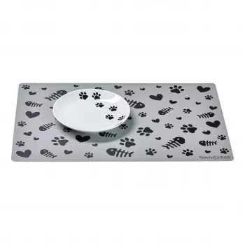 Ritzenhoff & Breker MIKA PAW kattennap set, 2-delig, porselein, plat, hartmotief, wit 322606