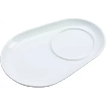 Ritzenhoff & Breker BIANCO ovale porseleinen onderzetters, 125 x 180 x 20 mm, wit, 6 stuks 425895