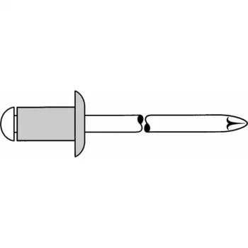 Gesipa blindklinknagel Al/St 4x16mm standaard KS 10,5-12,5mm (verpakking van 500) 1454030