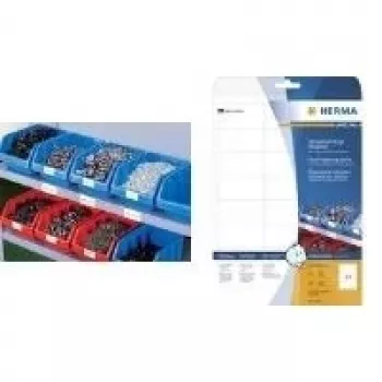 HERMA Special Outdoor weerbestendige zelfklevende folie-etiketten mat wit 37 x 13 mm 2125 etiketten (25 blad x 85) 8337