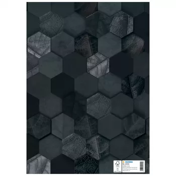 HERMA omslag X voor schriften, karton, DIN A4, zwart, veredeld oppervlak, beschriftingsveld, 10 stuks (20091)