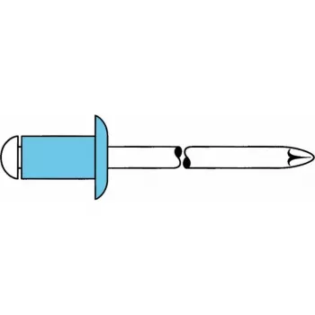 GESIPA blindklinknagel roestvrij staal A2 5x8mm platte bolkop klembereik 2-4mm (6330924) 6330924 LEGIERUNGSZUSCHL