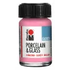 Marabu porselein- & glasverf, glanzend roze, 15 ml, zonder inbranden 11150039133