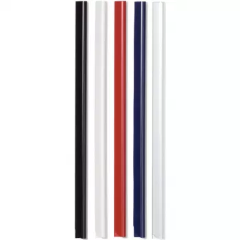 DURABLE Klemrails A4 3 mm, verpakking van 50, zwart 293001