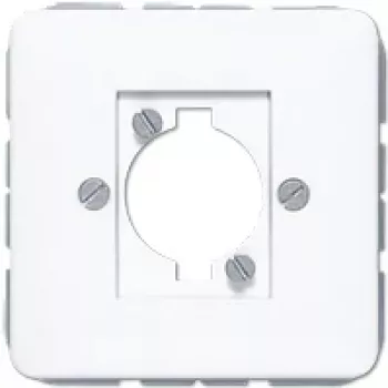 JUNG CD 568 WW afdekking voor XLR-connector (P-serie), duroplast, serie CD, alpinwit