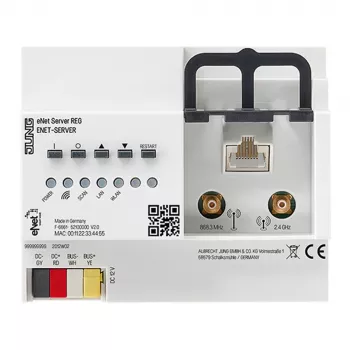 JUNG eNet Server DIN-rail behuizing 6TE met stekker voeding ENET-SERVER