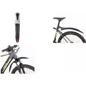 FISCHER fiets-spatbordenset 26-29 inch kunststof snelbevestiging zwart 85968