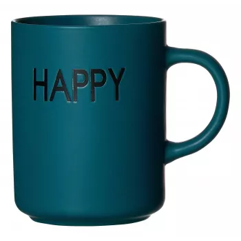 Ritzenhoff & Breker PETROL HAPPY koffiekopjesset, 390 ml, porselein, vaatwasmachinebestendig, 4 delen 425642