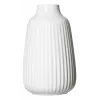 Ritzenhoff & Breker SANREMO witte steengoed bloemvaas 2-delige set, 240 mm, decoratieve groefstructuur 746655