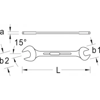 GEDORE steeksleutel 19x22 mm (6066770)