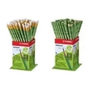 STABILO GREENgraph HB potloden, 60-display met gum, zeskantig, FSC-gecertificeerd 6004/60-1