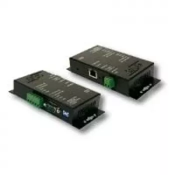 EXSYS EX-6051IS industriële Ethernet-naar-RS-422/485 seriële apparaatserver met optische isolatie, metalen behuizing