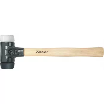 Wiha 26582 veiligheids soft-face hamer, zwart/witte vlakken, 3000 g, hickory steel