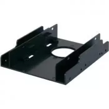 RENKFORCE HDA-252P 3,5 inch naar 2x 2,5 inch HDD/SSD inbouwframe, metaal, zwart