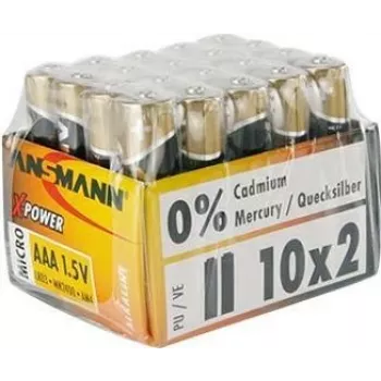 ANSMANN X-POWER Micro AAA alkaline-batterijen 1,5 V - 20-pack 5015671