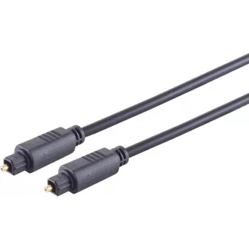 ShiverPeaks S/CONN maximum connectivity digitale optische audiokabel, Toslink stekker naar Toslink stekker, 3,0 m, zwart 69004-3.0