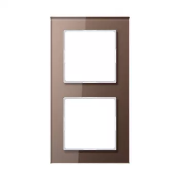JUNG AC 582 GL MO glasframe 2-voudig, A CREATION, mokka