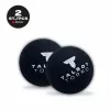 TALBOT torro squashbal, zwart/rood, medium, 2-pack blister met rode stip 251105