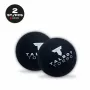 TALBOT torro squashbal, zwart/rood, medium, 2-pack blister met rode stip 251105