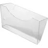 HELIT H6103008 wandhouder voor folderhouder, grijs-transparant