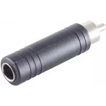 ShiverPeaks audio-adapter, cinch-stekker naar 6,3-mm-mono jackbus, metaal, vernikkeld (BS57005)