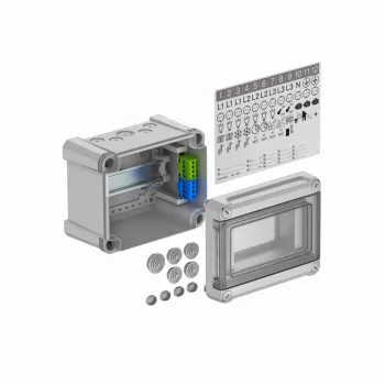 OBO Bettermann SDB 05 PS opbouw verdeelkast voor max. 5 module-eenheden, IP65, grijs 2008804