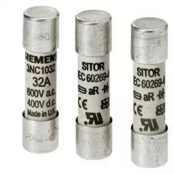 SIEMENS SITOR cilindrische zekering 80A 660V AC/700V DC gR 22x58mm (3NC2280)