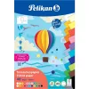 Pelikan kleurig tonkartonblok DIN A5, 40 bladen, 120 g/m², 21 kleuren, bovenaan gelijmd 300002259