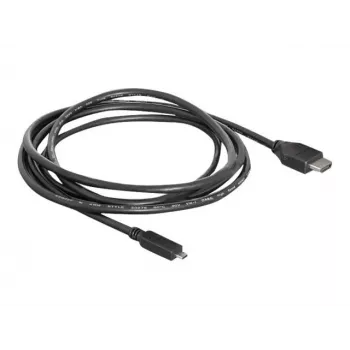 DeLOCK HDMI-naar-micro-HDMI-kabel 2 m, 32 AWG, High Speed met Ethernet, 4K 82664