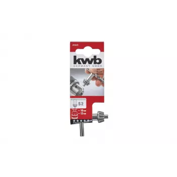 KWB boorkopsleutel voor tandkransboorkop, S2, 10 mm rondsel, gehard staal, zwarte greep 285820