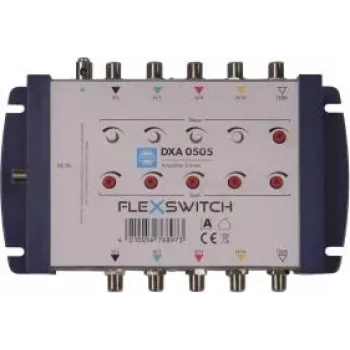 WISI FLEXSWITCH lijnversterker DXA0505 4xSAT/1xTERR voor multiswitch-cascades