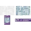 ROTH strijkletters voor DIY-stoffen schoolkegel, wit, A-Z alfabet, 150 x 210 mm vel, 1 vel 658116