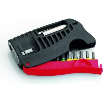 Cimco 114594 10-delige schroefbit-set met Phillips-, Pozidriv-, platte en Torx-bits