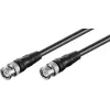 Wentronic Goobay BNC-verbindingskabel, zwart, 3 m - BNC-stekker naar BNC-stekker, 75 Ohm coax 50089