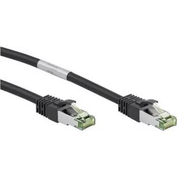 Wentronic Goobay CAT 8.1 patchkabel, S/FTP (PiMF), zwart, 20 m, LSZH, koper AWG 24 66728