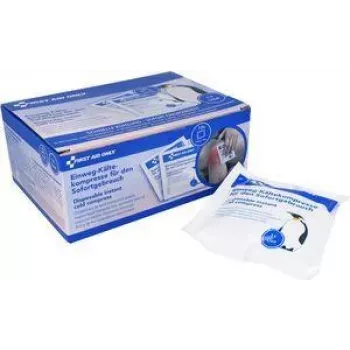 FIRST AID ONLY direct koudkompres, 130 x 140 mm, 10-pack, wegwerp, activering door drukken (P-10104 00)