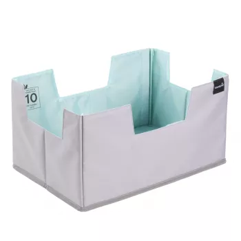 keeeper nea XL boodschappen-organizer-set, grijs/aquamarijn, met uitneembaar scheidingselement 1229962400000
