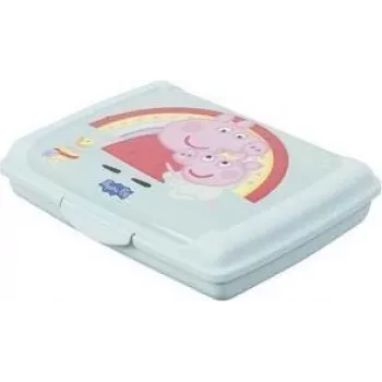keeeper carla mini Peppa Pig broodtrommel, 0,5 L, aquamarijn Deco-Click-box mini, PP, clipsluiting, 1 stuk 1070462433600