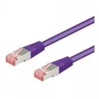 Wentronic Goobay CAT 6 patchkabel, S/FTP (PiMF), violet, 15 m - LSZH halogeenvrij, koper 93538