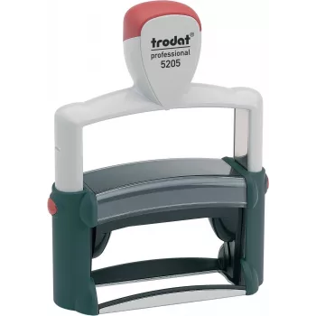 Trodat Professional 5205 zelfinktende tekststempel, 6 regels, 66 x 22 mm, zwart stempelkussen inbegrepen