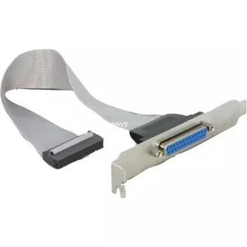 Delock slotbeugel 1 x parallelpoort DB25 bus naar 26-pin IDC - 25 cm 84300