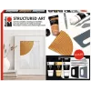 Marabu STRUCTURED ART acryl-structuurpastaset, 3 x 100 ml, wit, waterbasis, romig-pasteus, matte afwerking 1202000000088