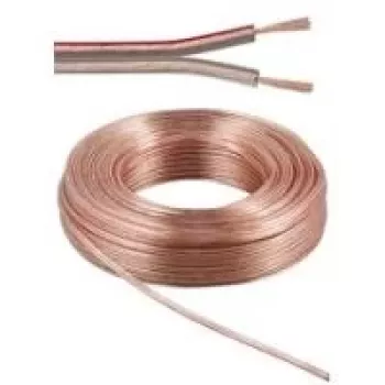 Wentronic Goobay luidsprekerkabel transparant CU, 10 m rol, 2 x 2,5 mm² 15130