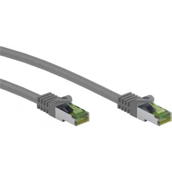 Wentronic Goobay CAT 8.1 patchkabel S/FTP (PiMF), grijs, 0,5 m 61114