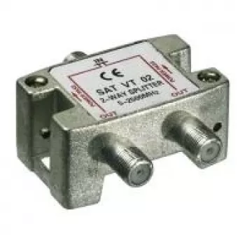 Wentronic Goobay 2-voudige SAT-verdeler 5-2500 MHz F-type (67001)