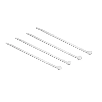 Delock kabelbinders transparant L 200 x B 3,6 mm 100 stuks (18606)