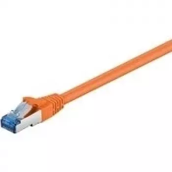 Wentronic Goobay CAT 6a S/FTP patchkabel, RJ45, 5 m, oranje, LSZH, koper 93818